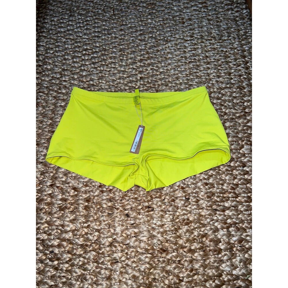 SKIMS Neon Yellow Swim Shorts